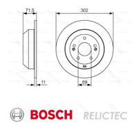 Rear Brake Disc for Hyundai KIA:SORENTO II 2,SANTA FE II 2,FE III 3 584112W010