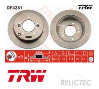 Rear Brake Disc for Hyundai KIA:TUCSON,SPORTAGE,MAGENTIS,XG,SONATA,V 5