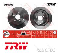 Rear Brake Disc for Infiniti Nissan:FX,MURANO II 2,Q70,Q50,M35,M37,QX50,G