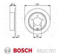 BOSCH Brake disc 0 986 479 A39 262 10 5 114,3 solid Oiled JEEP: Patriot, Compass, DODGE: Caliber Hatchback, Avenger Saloon