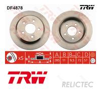 Rear Brake Disc for Jeep:GRAND CHEROKEE I 1,WRANGLER II 2,I 1 52008184 52008184