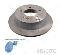 2x Brake Discs Pair Solid Rear 262mm ADG04387 Blue Print Set 584113K300 Quality