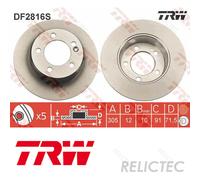 Rear Brake Disc for Opel Renault Vauxhall Nissan:MOVANO B,MASTER III 3,Mk II 2