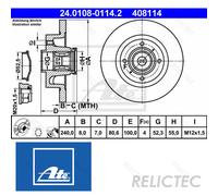 Rear Brake Disc for Renault:MEGANE II 2,Clio III 3,MODUS (Grand),WIND 8671018106