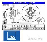Rear Brake Disc for Renault Opel Vauxhall Nissan:VIVARO,TRAFIC II 2,PRIMASTAR