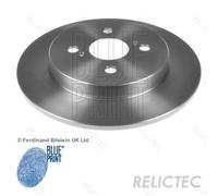 2x Brake Discs Pair Solid fits TOYOTA IQ NUJ10 1.4D Rear 09 to 15 1ND-TV 259mm