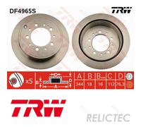 Rear Brake Disc for Toyota Lexus:LAND CRUISER 200,LX 42431-60290 42431-60290