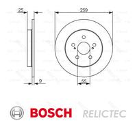 BD1553 Brake Discs - Rear Axle - ECE-R90 Certified - 1 Set of 2 Discs