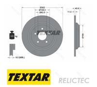 TEXTAR 92292403 Brake disc