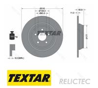 Textar 92292503 Brake Disc