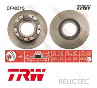 Rear Brake Disc Ford:TRANSIT 1387152 1451161 6C11-2A097-AB 1371421