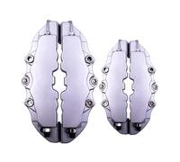 Rear brake disc guard Brake Caliper Covers Front Rear Kits 2pcs Car Universal Disc Fake For Left Right Motorbike Calliper Guards(White S)
