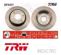 Rear Brake Disc Honda:ACCORD VII 7,ODYSSEY 42510-SZ3-J00 42510-SLJ-020
