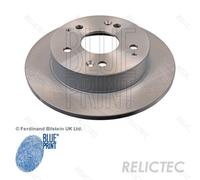 2x Brake Discs Pair Solid Rear 260mm ADH24372 Blue Print Set 42510S5TE00 Quality