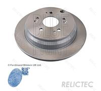 2x Brake Discs Pair Solid fits HONDA CR-V Mk4 RM4 2.4 Rear 2012 on K24Z9 302mm