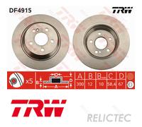 Rear Brake Disc MB:W221,R230,S,SL A2214230712 2214230712 A2214231112 2214231112