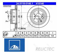 Rear Brake Disc Mitsubishi:PAJERO IV 4 4615A037