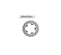 Rear Brake Disc NG 1200 Peugeot Satelis RS 500 2007-2010