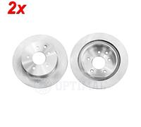 Rear Brake Disc OPTIMAL 2x Fits INFINITI G NISSAN Leaf RENAULT 01-17 432068H305