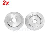 2x Brake disc Rear Axle solid BS-8414C OPTIMAL for TOYOTA CELICA Coupe