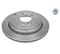 2x MEYLE 53-15 523 0011/PD Brake Disc Rear Vented Fits Land Rover Discovery