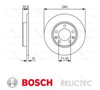 Rear Brake Disc Peugeot:308 II,SW II 1610761980