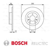 Rear Brake Disc Peugeot:407 424914 424914