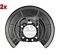 Rear Brake Disc Splash Panel 2x FEBI Fits FORD C-MAX II FOCUS III 1682878