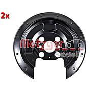 Rear Brake Disc Splash Panels Right Left METZGER 2x Fits HONDA 05-13 43253SMGE50
