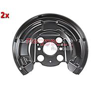 Rear Brake Disc Splash Panels Right Left METZGER 2x Fits HONDA 11-16 43253TV0E00