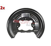 Rear Brake Disc Splash Panels Right Left METZGER 2x Fits HONDA 15-22 43253TBAA00
