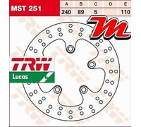 Rear Brake Disc TRW Lucas MST 251 Suzuki GSX 1300 R Hayabusa WVA1 99-07