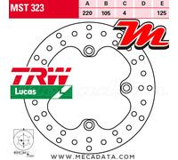 TRW MST323 Brake disc
