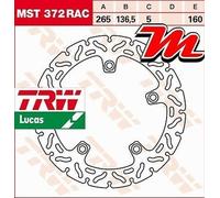 Rear Brake Disc TRW MST 372 RAC BMW R 1200 GS Adventure ABS R12 2008-12
