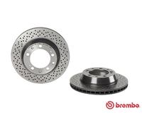 2x Brake Discs Pair Vented Rear 299mm 09.C085.11 Brembo Set 99335204102 Quality