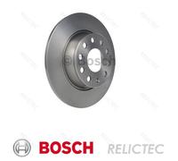 Bosch Rear Brake Discs Oiled Solid 272mm Pair - 0986479677