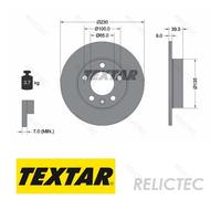 Textar 92082503 Brake Disc