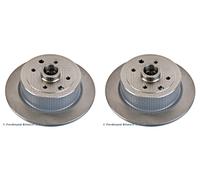 Rear Brake Disc x2 Pcs BLUE PRINT Fits OPEL Kadett E Vectra A 569204