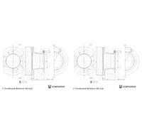 Rear Brake Disc x2 Pcs BLUE PRINT Fits RENAULT D-Serie 7485139095
