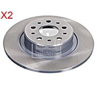 Rear Brake Disc x2 Pcs FEBI Fits ALFA ROMEO 147 156 GT 932 937 46542702