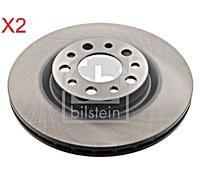 Rear Brake Disc x2 Pcs FEBI Fits ALFA ROMEO 159 Brera Giulia Spider 51760274