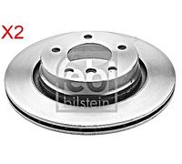 Rear Brake Disc x2 Pcs FEBI Fits BMW E46 34211165563