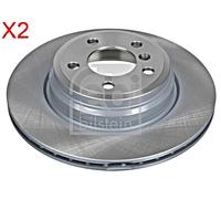 Rear Brake Disc x2 Pcs FEBI Fits BMW F30 F31 F32 F33 F34 F35 F36 34216864899