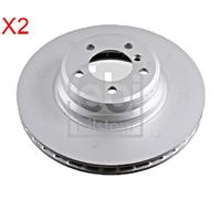 Rear Brake Disc x2 Pcs FEBI Fits BMW X1 E81 E84 E87 E90 E91 E92 E93 34216864901