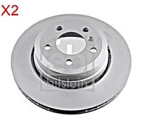 Rear Brake Disc x2 Pcs FEBI Fits BMW X3 E83 34213332217