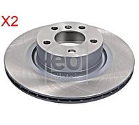 Rear Brake Disc x2 Pcs FEBI Fits BMW X3 X4 F25 F26 34206790362
