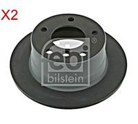 Rear Brake Disc x2 Pcs FEBI Fits BMW Z3 E36 34211163845