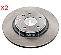 Rear Brake Disc x2 Pcs FEBI Fits CHRYSLER DODGE LANCIA FIAT Journey 4779713AA