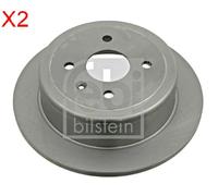 Rear Brake Disc x2 Pcs FEBI Fits DAEWOO Leganza Nubira 96312560