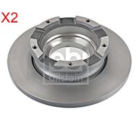 Rear Brake Disc x2 Pcs FEBI Fits FORD Tourneo Custom Transit 2013002